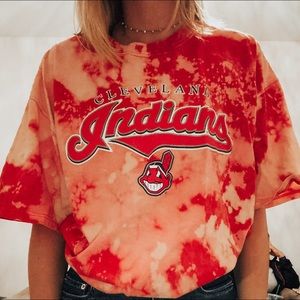 Cleveland Indians Vintage Bleached Tee